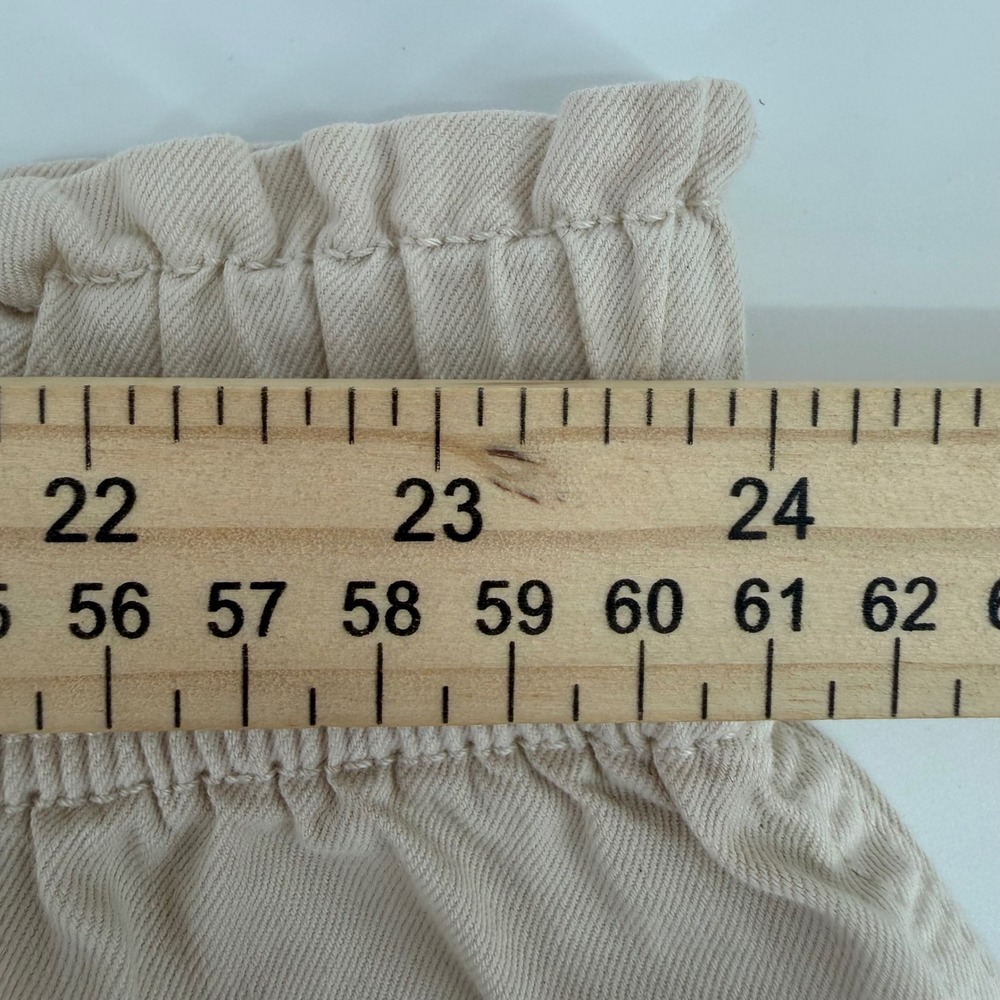 NWT Madewell High Rise Elastic Waist Utility Shorts Tan Size 32 or 14 - Picture 5 of 10
